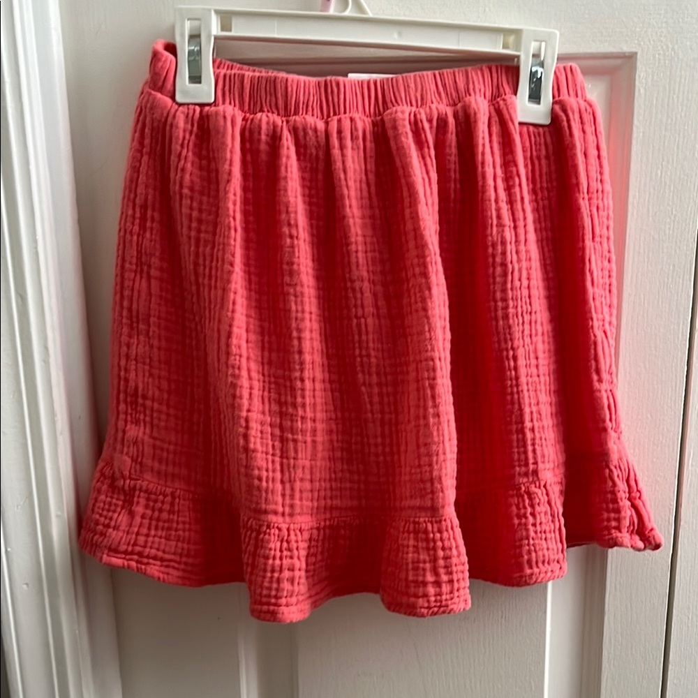 Coral Textured Women's Skirt